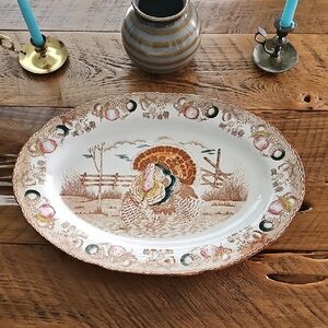 Vintage Turkey Platter